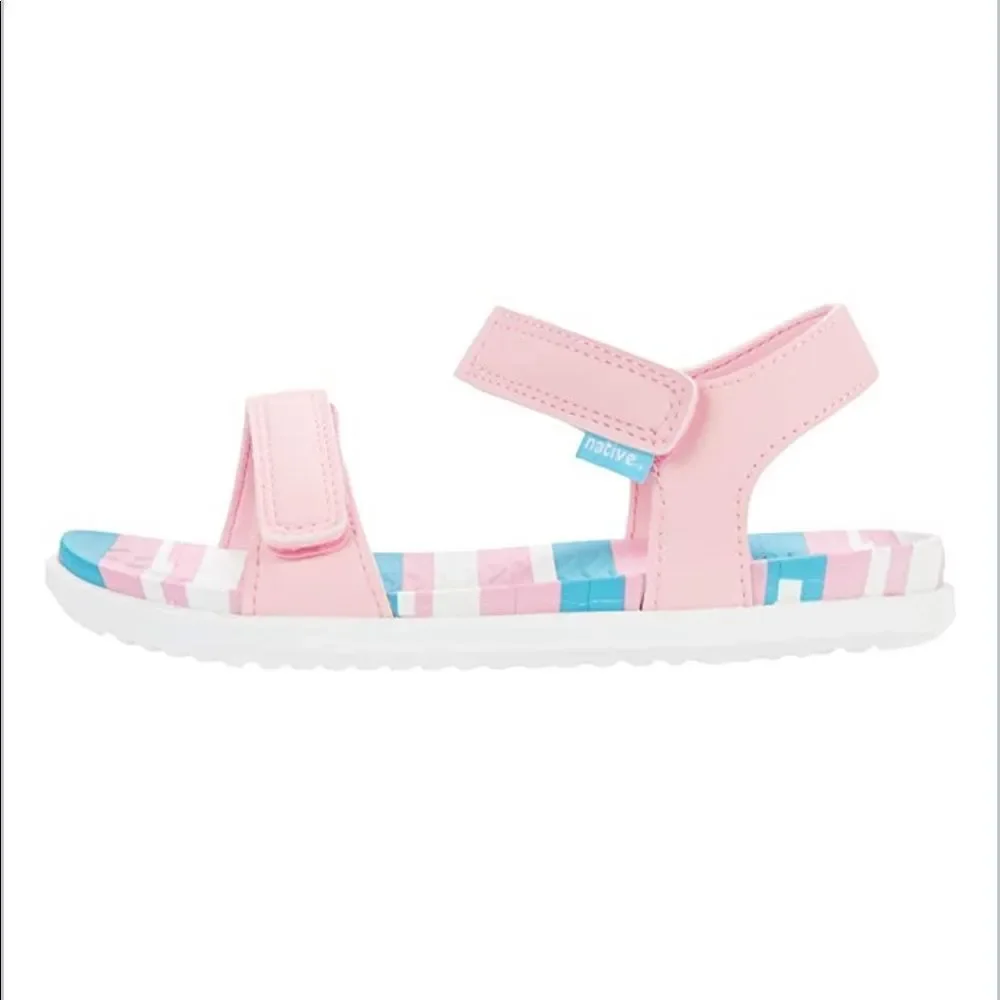 NATIVE CHARLEY PASTEL‎ PRINT TODDLER SANDALS
